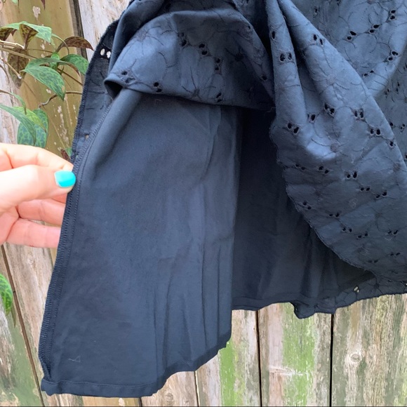- Anne Klein black flair eyelet skirt NWT - Picture 4 of 8